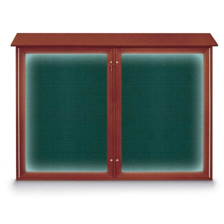 United Visual Products Open Faced Traditional Rounded Corkboard UV645ARC-BRONZE-BUFF